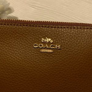 Coach wristlet leather